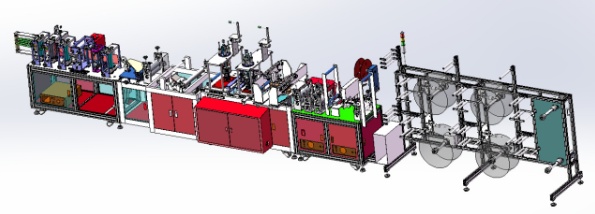 口罩機(jī)軸測(cè)圖